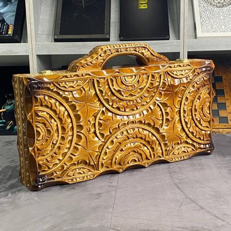 Нарди дерев'яні короткі та довгі 58×28×10 см Нарди дерев'яні короткі та довгі 58×28×10 см