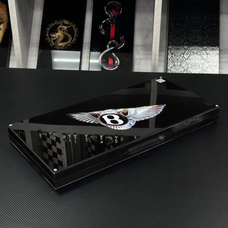 Нарды стеклянные в сочетании с деревом Bentley 60×30×6см мужской аксессуар