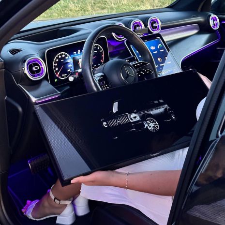 Нарди зі скла MERCEDES-BENZ G-Class 61×27×5см