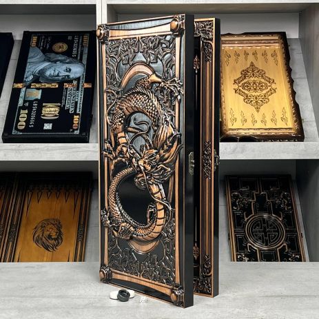 Нарды деревянные с резьбой Дракон 60см Нарды деревянные с резьбой Дракон 60см