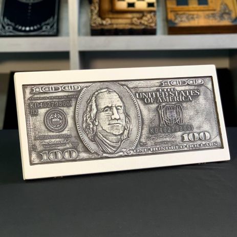 Нарды из камня 47×23×2см с изображением Доллар