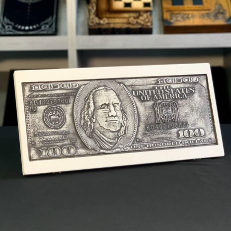 Нарды из камня 47×23×2см с изображением Доллар