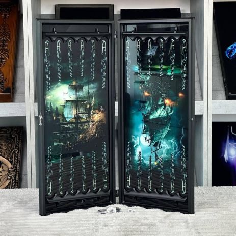 Нарди скляні Роза вітрів з вітрильником - з можливістю персоналізації