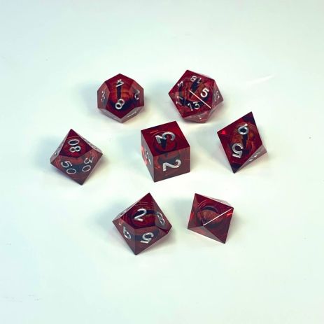 Набор кубиков DnD "Глаз дракона" 7шт красные