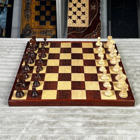 Турнірні шахи Дубровник дерев’яні 50×25 см