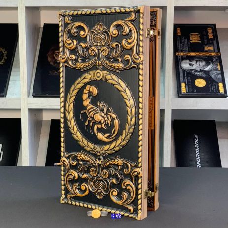 Нарди дерев'яні ручної роботи Скорпіон 68х32см