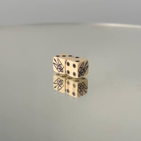 Кубики, кості, зари гральні для настільних ігор (більярдна куля) ТРИЗУБ 10мм