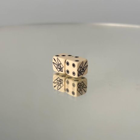 Кубики, кості, зари гральні для настільних ігор (більярдна куля) ТРИЗУБ 10мм