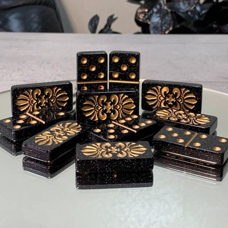 Доміно з акрилового каменю в елегантному футлярі