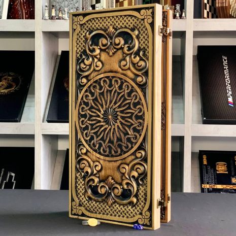 Нарди дерев'яні ручної роботи 68х32х8см Класика Нарди дерев'яні ручної роботи 68х32х8см Класика