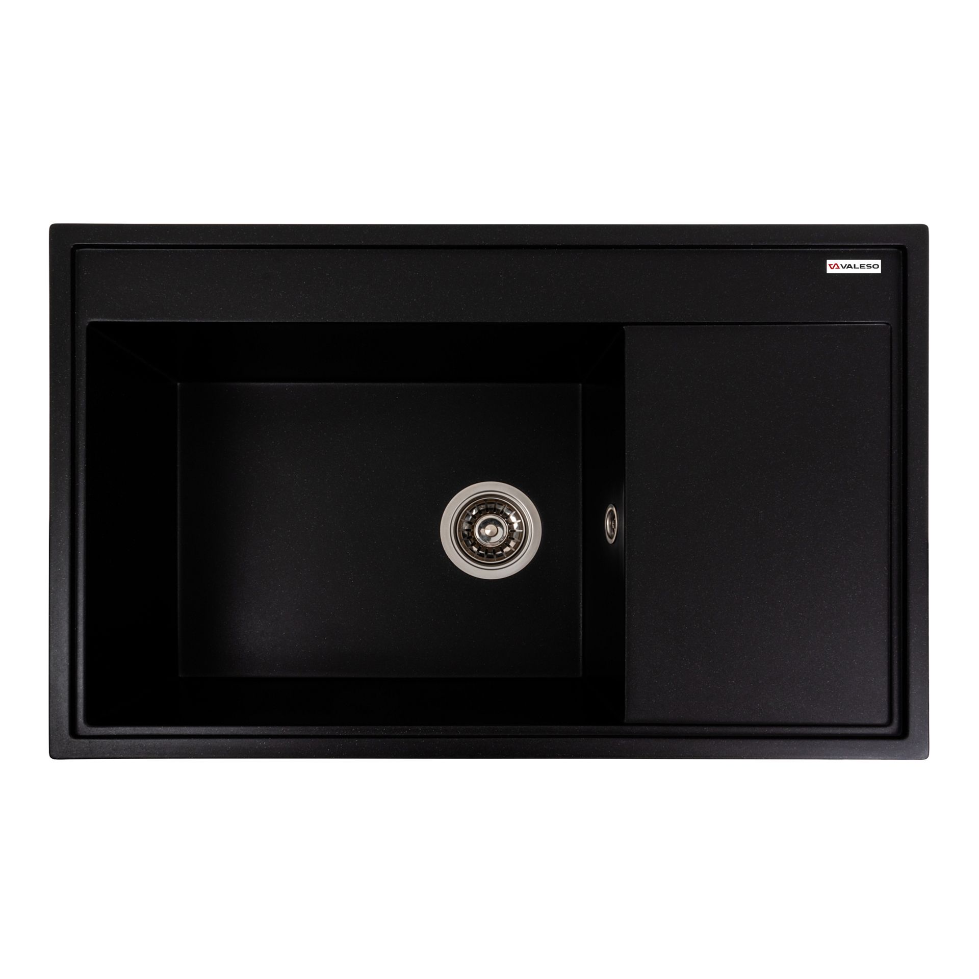 Мийка для кухні гранітна VALESO AZURIT 7950 матова Чорний металік Мийка для кухні гранітна VALESO AZURIT 7950 матова Чорний металік