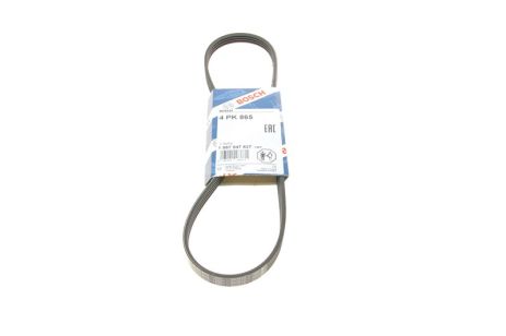 Ремінь полікліновий 4PK865 PEUGEOT, NISSAN NOTE, HYUNDAI 2521121200, TOYOTA 9091602202, BOSCH (1987947827)