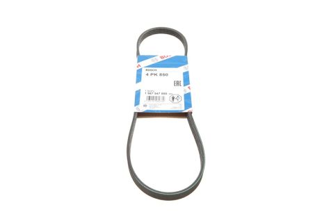 Ремінь полікліновий 4PK850 KIA RIO, HYUNDAI, TOYOTA, FORD AUSTRALIA, KIA 2521226000, BOSCH (1987947895)