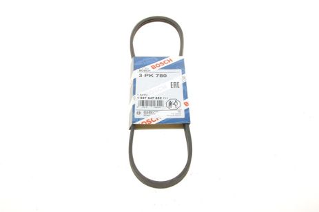 Ремінь полікліновий E7J 7, RENAULT 19, NISSAN, RENAULT 7700271218, HONDA 31110PE16610, BOSCH (1987947852)