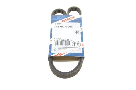 Ремень поликлиновый 4PK995, BOSCH (1987946058)