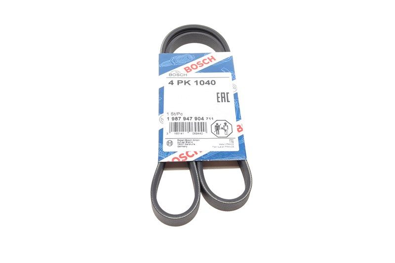 Ремень поликлиновый 4PK1040 HIGHWAY VAN 2, DODGE, NISSAN 1195016E10, FORD 1L5519D621AA, BOSCH (1987947904) Ремень поликлиновый 4PK1040 HIGHWAY VAN 2, DODGE, NISSAN 1195016E10, FORD 1L5519D621AA, BOSCH (1987947904)