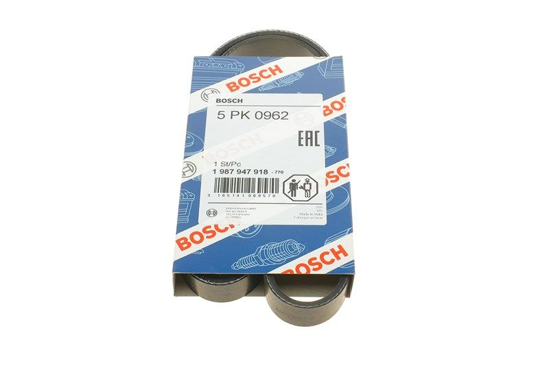 Ремінь полікліновий MITSUBISHI SPACE, PEUGEOT 106, NISSAN, MITSUBISHI MIRAGE, HONDA LEGEND, BOSCH (1987947918) Ремінь полікліновий MITSUBISHI SPACE, PEUGEOT 106, NISSAN, MITSUBISHI MIRAGE, HONDA LEGEND, BOSCH (1987947918)