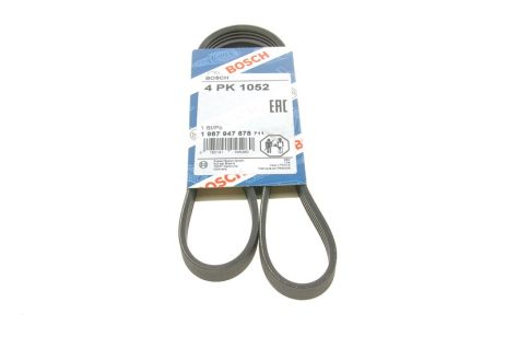 Ремень поликлиновый 4PK1052 LAND CRUISER 90, TOYOTA 9008091090, RENAULT 7700854326, BOSCH (1987947878)