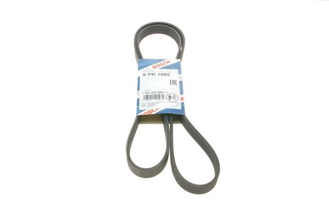 Ремінь полікліновий 6PK1685 GTC 1, OPEL ASTRA, FORD, PEUGEOT 5750HC, SKODA 005435174, BOSCH (1987947986)