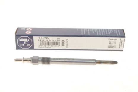 Свічка розжарювання CHRYSLER PT, FIAT ALFA, JEEP GRAND, CHRYSLER PREMIER, JEEP 05080046AA, BOSCH (0250202142)
