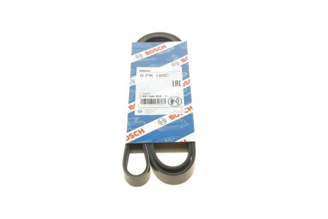 Ремень поликлиновый 6PK1880 SKODA, OPEL, TOYOTA 9091602547, SEAT 03D145933AD, BOSCH (1987946064)
