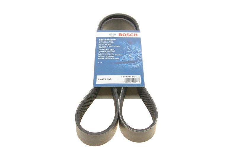 Ремінь полікліновий MAZDA MPV, IVECO, VOLVO 979956, MAZDA RF5G15909, BOSCH (1987947047) Ремінь полікліновий MAZDA MPV, IVECO, VOLVO 979956, MAZDA RF5G15909, BOSCH (1987947047)