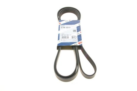 Ремінь полікліновий FORD, CHRYSLER, VOLVO, KIA CARENS, HYUNDAI SONATA, BOSCH (1987947566)