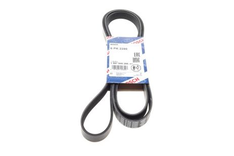 Ремень поликлиновый AUDI 100, ГАЗ CNG, FORD TRANSIT, MAZDA ZZM118381, BOSCH (1987946286)