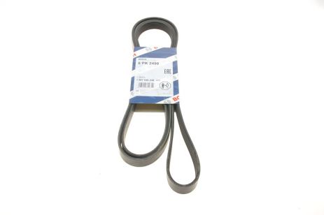 Ремень поликлиновый 6PK2490 AUDI A8, VOLKSWAGEN 059903137T, BOSCH (1987946246)