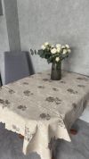 Скатертина 110*140 см вінілова на тканинній основі Жасмін 2587/140/28 Скатертина 110*140 см вінілова на тканинній основі Жасмін 2587/140/28