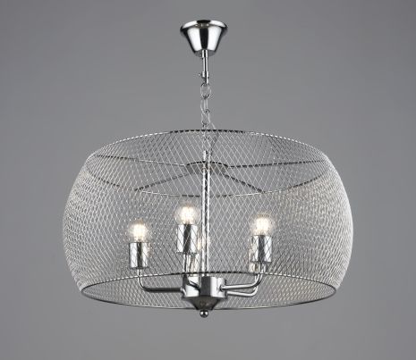 Люстра підвісна лофт металева Sirius B S2456/5 CH хромована