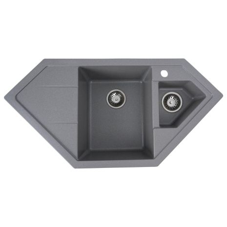 Гранітна мийка для кухні VALESO 9950 PANDORA матова Сірий мусон Гранітна мийка для кухні VALESO 9950 PANDORA матова Сірий мусон