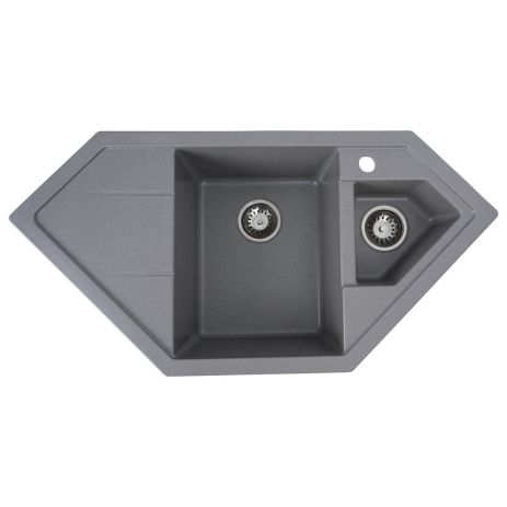 Гранітна мийка для кухні VALESO 9950 PANDORA матова Сірий мусон