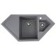 Гранітна мийка для кухні VALESO 9950 PANDORA матова Сірий мусон