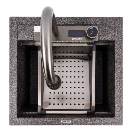 Мийка з граніту VALESO VIVA 5149 матова Графіт