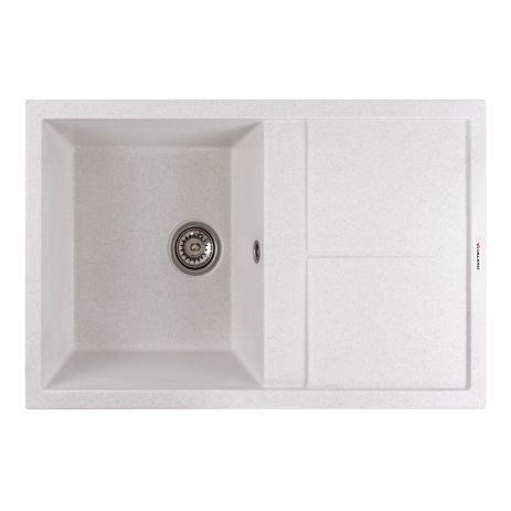 Для кухні гранітна мийка VALESO SELENA 7950 матова біла в крапку