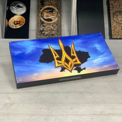 Нарды патриотические из стекла и дерева 60х30см Нарды патриотические из стекла и дерева 60х30см