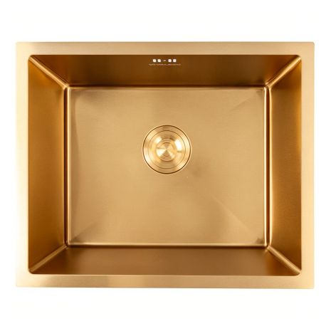 Кухонная мойка Valeso Handmade CM 54*44 Workstation в золотом цвете PVD, под столешницу