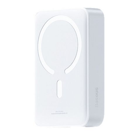 Power Bank Baseus магнітний 20000 mAh, бездротова зарядка 15W, PD 20W (USB-C) White