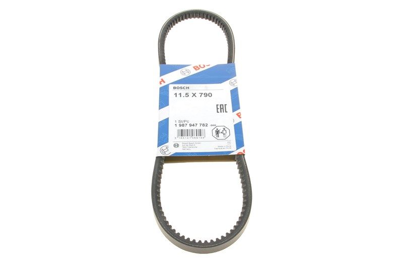 Ремінь клиновий 11.5x790 GOLF VAN III, GOLF III, VOLKSWAGEN 1987947782, SKODA 028145271L, BOSCH (1987947782) Ремінь клиновий 11.5x790 GOLF VAN III, GOLF III, VOLKSWAGEN 1987947782, SKODA 028145271L, BOSCH (1987947782)