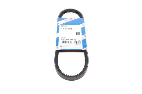 Ремень клиновый 13x655 KIA RIO, MITSUBISHI, KIA HYUNDAI, HYUNDAI 5717034000, BOSCH (1987948146)