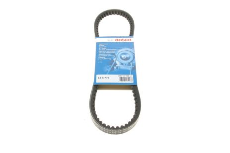 Ремінь клиновий 13x775 PATROL GR IV, NISSAN NP300, MAZDA, KIA 0K01232611, PEUGEOT 6455D4, BOSCH (1987947738)
