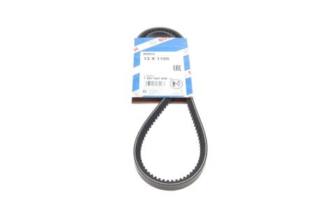 Ремень клиновый 13x1100 RENAULT, NISSAN, MAZDA, TOYOTA 9009982010, SUBARU 73036GA150, BOSCH (1987947658)