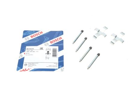 Монтажний к-кт гальмівних колодок AMG 3, MERCEDES-BENZ 124, MERCEDES-BENZ E-CLASS, A-CLASS, BOSCH (1987474100)