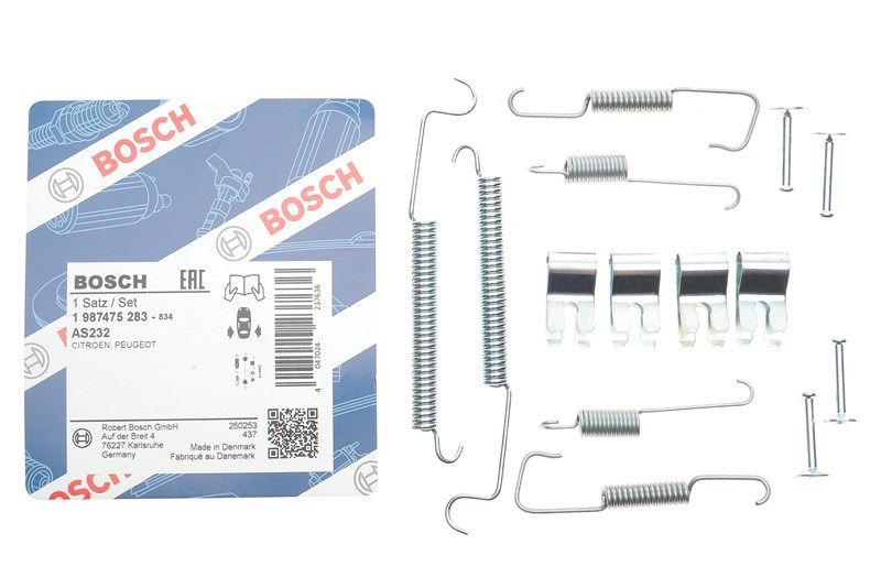 Монтажний к-кт гальмівних колодок PEUGEOT 1007, PEUGEOT 430863, BOSCH (1987475283) Монтажний к-кт гальмівних колодок PEUGEOT 1007, PEUGEOT 430863, BOSCH (1987475283)