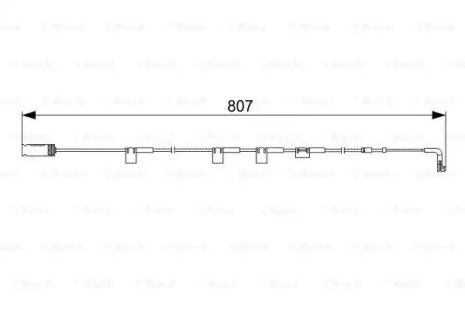 Датчик зносу гальм. кол. MINI R57, BMW, MINI 1987473058, MINI 34356783230, BOSCH (1987473058)
