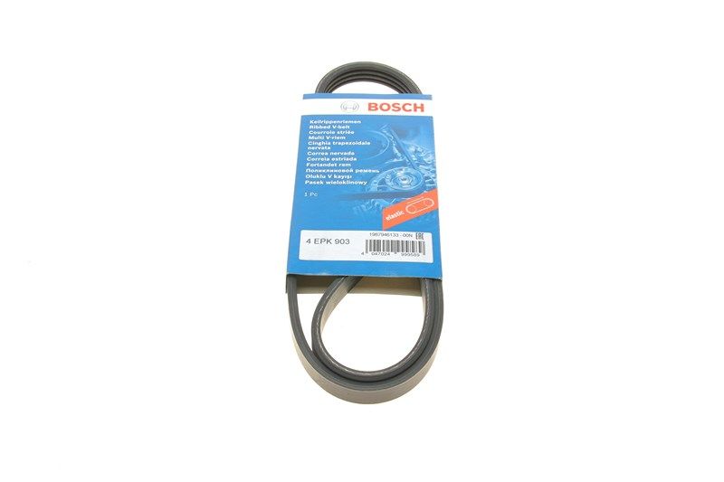 Ремень поликлиновый 4PK903 IVECO DAILY, FIAT ALFA, IVECO 504066407, BOSCH (1987946133) Ремень поликлиновый 4PK903 IVECO DAILY, FIAT ALFA, IVECO 504066407, BOSCH (1987946133)