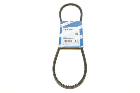 Ремень клиновый 10x940 CAVALIER III, GOLF I, TOYOTA 9091602070, SUBARU 809110050, BOSCH (1987947600)