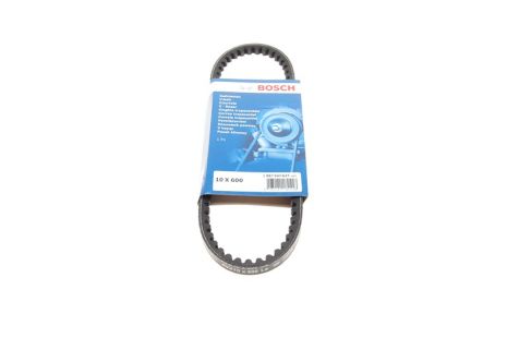Ремень клиновый 10x600 FIAT ALFA, SUZUKI, RENAULT, FIAT 1987947627, TOYOTA 9932100590, BOSCH (1987947627)