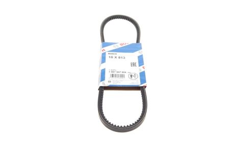 Ремень клиновый 10x813 PONY WAGON 1, CAPRI II, HYUNDAI MORRIS, CHEVROLET 3850803, BOSCH (1987947604)